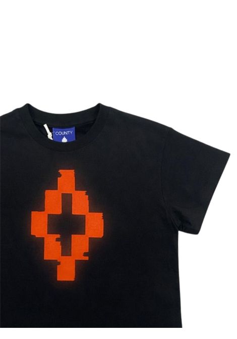 Black cotton T-shirt for children MARCELO BURLON | BTH056NERO